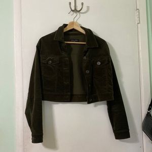 Green corduroy jacket